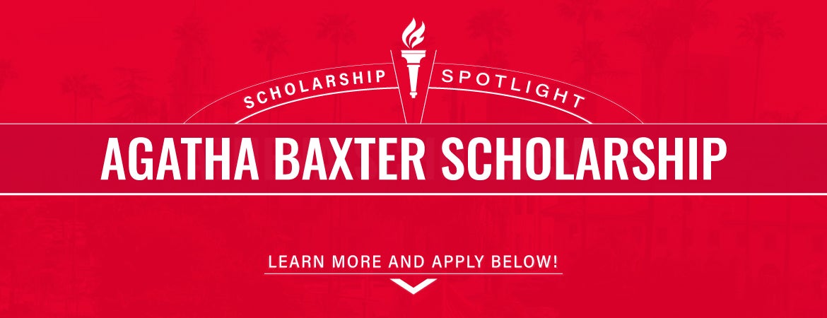 Scholarship Spotlight: Agatha Baxter Scholarship